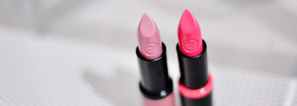 На пробу Essence longlasting lipstick #01 coral calling, longlasting lipstick nude #03 come naturally