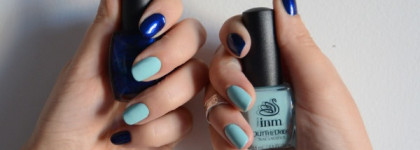 Мат или не мат? Эффект "влажного" ногтя INM Looks Wet Ultra High Gloss Topcoat и матирующей сушки Inm Out the Door Matte Top Coat