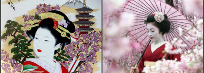 Japanese Spring Nadia Z. Вновь ты меня околдуй милая гейша…