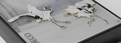 Двухцветные румяна Artdeco Blush couture в оттенке "Dancing Beauties" - зимняя серия, с дизайном от китайского художника