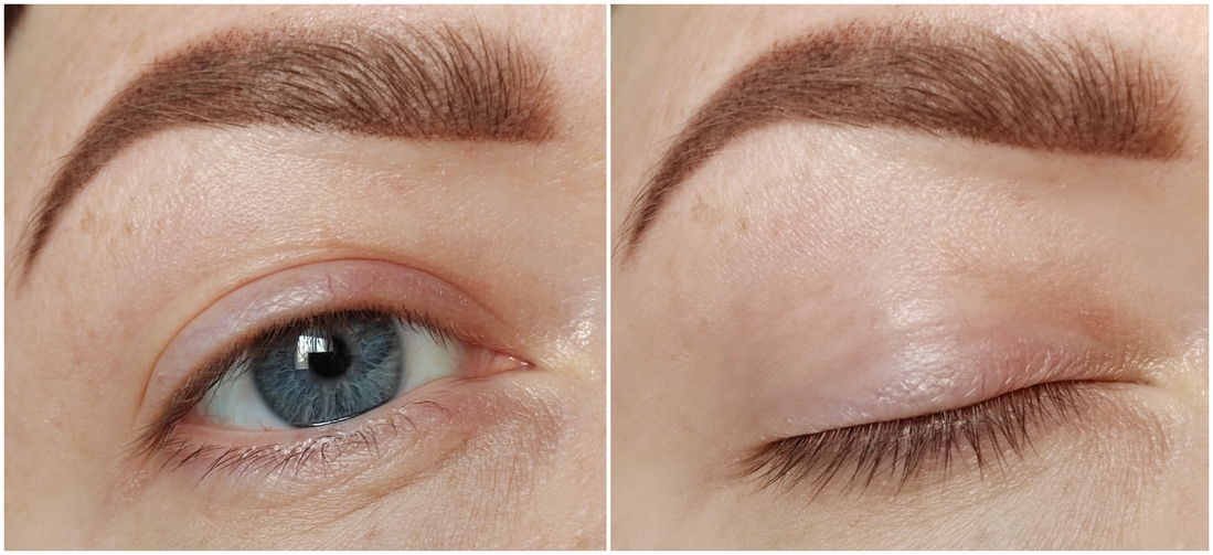 Чистые веки, без праймера