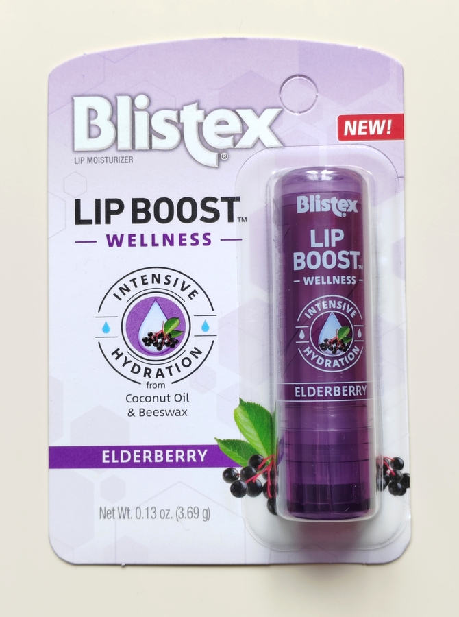 Увлажняющий бальзам для губ с бузиной Blistex Lip Boost Wellness