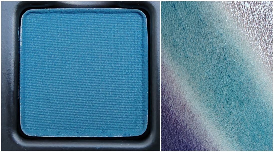 Reve - цвет насыщенный, морской волны. Не осыпается, помол средний. Хорошо тушуется.