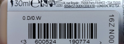 Тональный крем L'Oreal Accord Parfait Foundation оттенок 0.d/0.w Warm Dore с защитой от солнца Spf 16