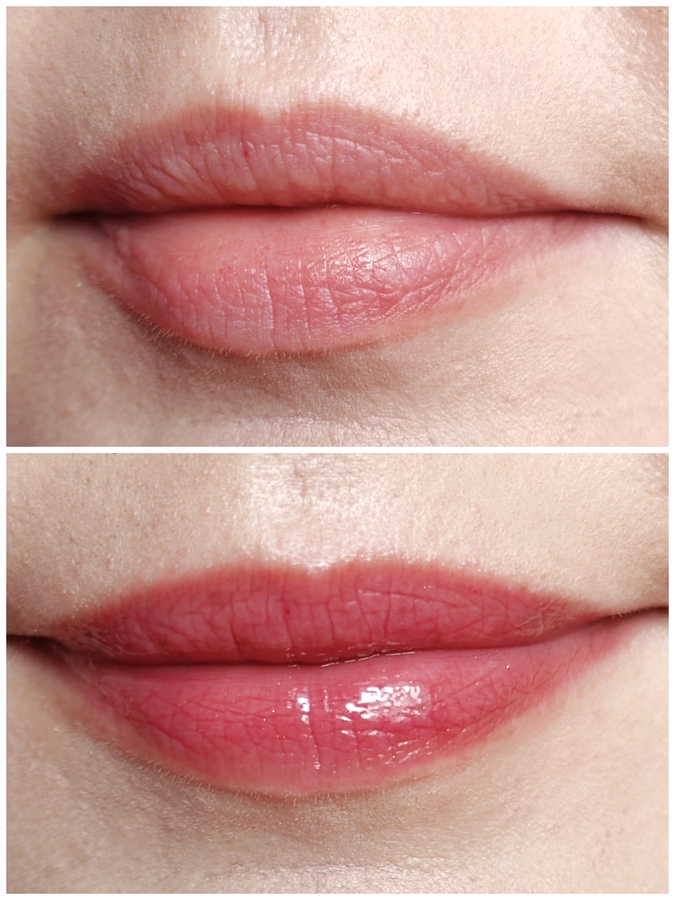 До/После - 1 слой блеска