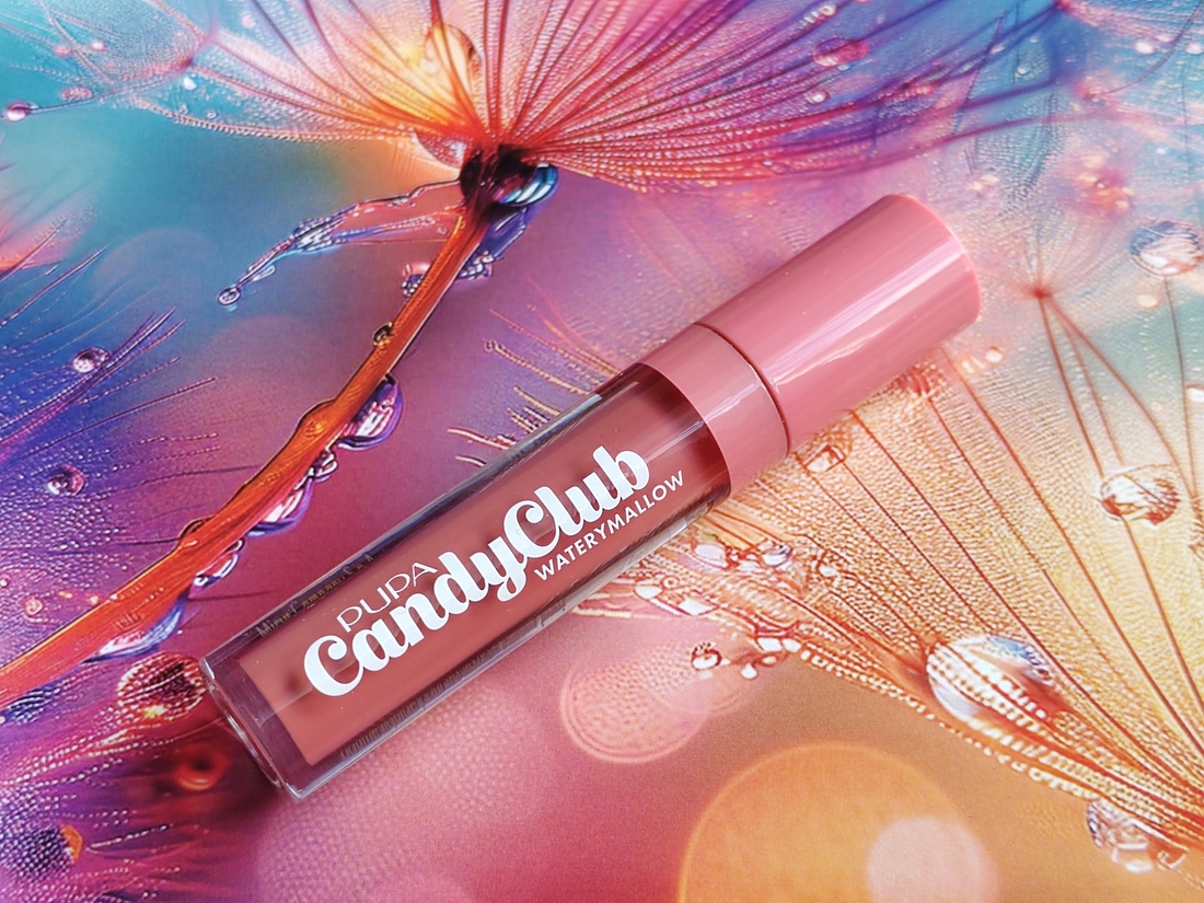 Жидкий бальзам для губ с маслом шиповника и пептидами Pupa Candy Club WateryMallow Liquid Lip Balm 003 Pink Toffee