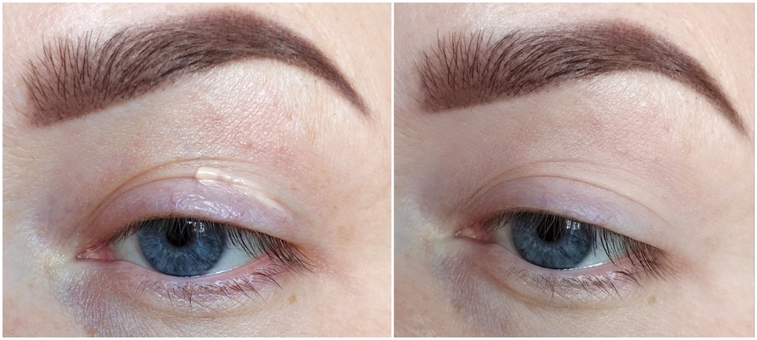 Первым делом распределяю по всему веку базу от inglot.
