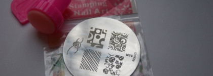 Ода весне со стемпингом image plate stamping nail art #m79