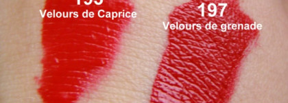 Пламенные.Жидкая матовая помада Lancome L'absolu Velours Intense lip colour velvet matte finish в оттенках 193 Velours de Caprice  и 197    Velours de Grenade