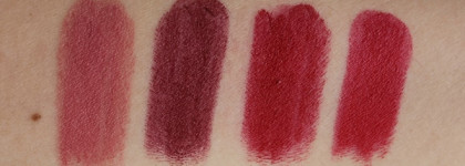 MAC Love Me Lipstick 405, 410, 423, 428