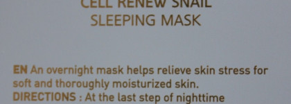 Регенерирующая ночная маска для лица Missha Super Aqua Cell Renew Snail Sleeping Mask
