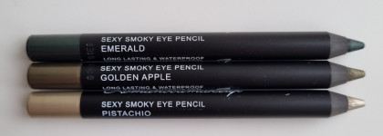 Три роскошных зелёных карандаша Sexy Smoky Eye Pencil в наборе Green Passion от Romanovamakeup