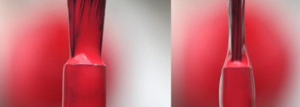 Яркий маникюр с лаками  107 Robinson coralsoe и 114 the sky so fly от Catrice