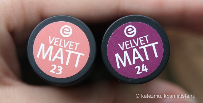 Essence lipstick Velvet Matt 23 и 24. А матт ли это?