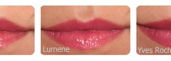 Букет недорогих мальв - помады Yves Rocher Rouge crème hydratant #22 Petite Mauve, Lumene Wild Rose Natural Lipstick #4 Mauve Nude, Avon Perfect Kiss Lipstick цвет "Pucker up pink"