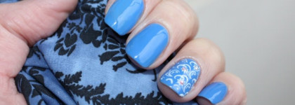 Небесно-голубая Aurelia + стемпинг