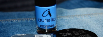 Небесно-голубая Aurelia + стемпинг
