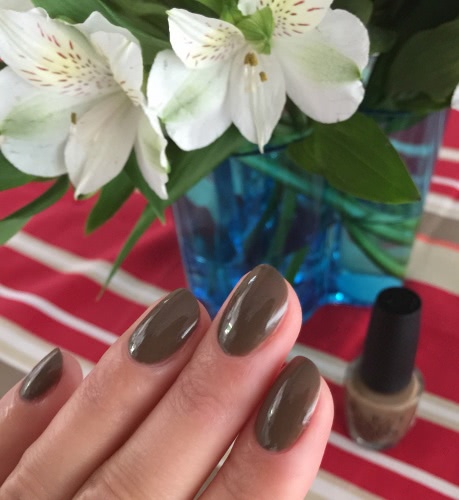 Моя осень с OPI Nail Laquer a-taupe the space needle