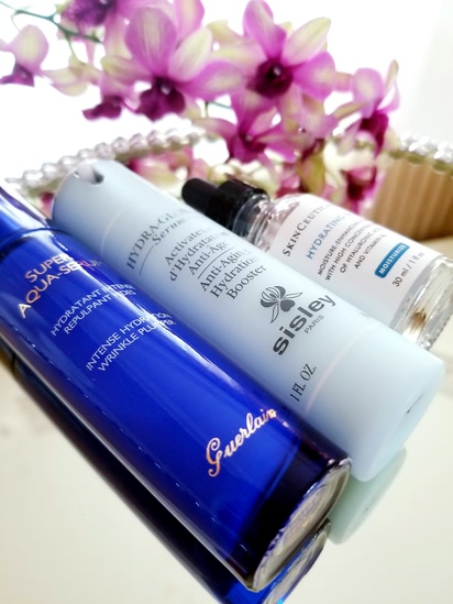 Три увлажняющие сыворотки: Sisley, Guerlain, SkinCeuticals. Спасаем обезвоженную кожу