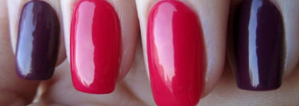 Двухцветный маникюр с Golden Rose