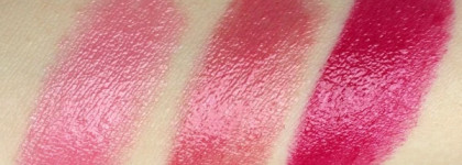Розовый рай с помадами Revlon Colorburst Lip Butter 080 Strawberry Shortcake, 050 Berry Smoothie и 010 Raspberry Pie