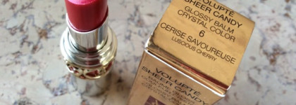 YSL Volupte Sheer Candy Glossy Balm Crystal Color #6 Luscious Cherry