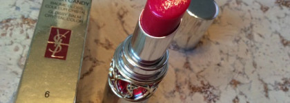 YSL Volupte Sheer Candy Glossy Balm Crystal Color #6 Luscious Cherry