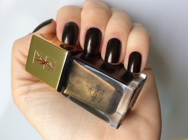 YSL La Laque Couture Nail Lacquer #28 Bronze Aztec
