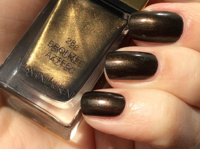 YSL La Laque Couture Nail Lacquer #28 Bronze Aztec