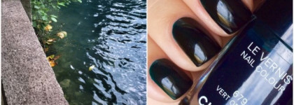 Осень. Холодная вода. Chanel Le Vernis Nail Colour # 679 Vert Obscur