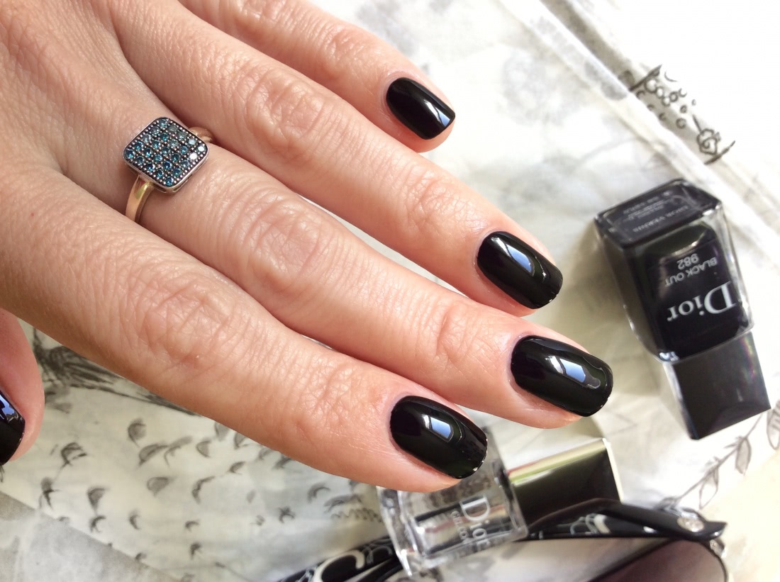 dior black nail polish