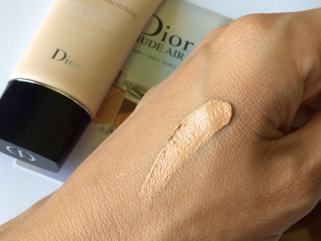 dior mousse foundation swatches