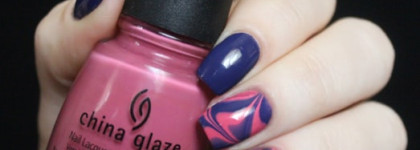 Водные разводы China Glaze - Queen - B и Life Is Rosy