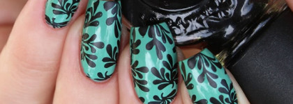 OPI - My Dogsled Is A Hybrid и стемпинг с пластиной  Konad Square Image Plate 11