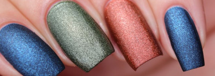 Мой любимый "замшевый" Cuccio - Cobalt Cool и немного дизайна