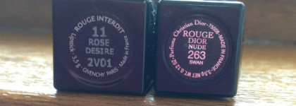 Покорение нежности - укрощаем Dior Rouge Dior Nude № 263 Swan и Givenchy Rouge Interdit № 11 Rose Desire