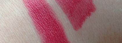 Дневная версия красных губ с помадами Guerlain Kiss Kiss Lipstick Le Rouge Creme Galbant Shaping Cream Lip Colour # 324 Red Love и Mac Lipstick Cremesheen #A33 Crosswires