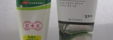 Мои азиатские умывашки. Mentholatum Acnes Creamy Wash и Missha Aloe Fermentation Cleansing Foam