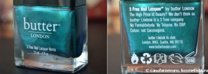 I love London: рождественский Гринч, nail lacquer Butter London Thames