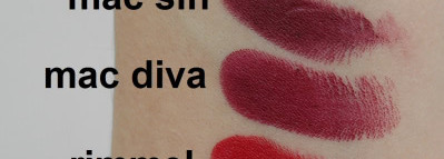 Обзорное сравнение нескольких тёмных помад