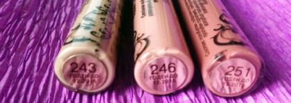 Лаковые помады от El Corazon Volume Liquid Lipstick №243, №246, №251