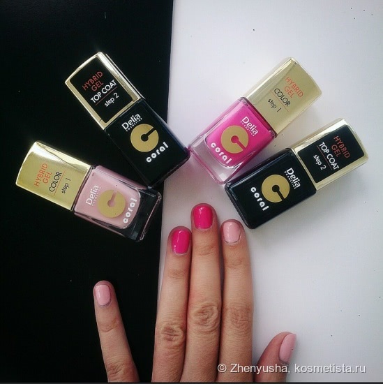 Hybrid Gel Set Delia Cosmetics. Наборы лаков для ногтей с эффектом гель-лака без использования UV лампы