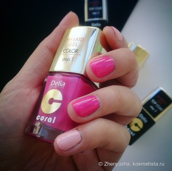 Hybrid Gel Set Delia Cosmetics. Наборы лаков для ногтей с эффектом гель-лака без использования UV лампы