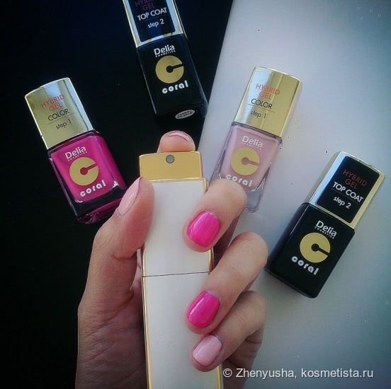 Hybrid Gel Set Delia Cosmetics. Наборы лаков для ногтей с эффектом гель-лака без использования UV лампы