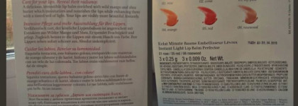 Набор пробников Сlarins eclat minute baume embellisseur lèvres