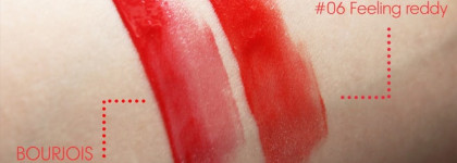 Лаковые помады Bourjois Rouge Edition Aqua Laque 05 Red my lips, 06 Feeling reddy