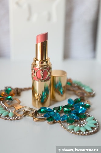 Помада YSL Rouge Volupte Silky Sensual Radiant Lipstick SPF 15 в оттенке #13 Peach Passion
