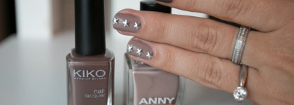 Маникюр с лаками для ногтей Anny Nail Polish в оттенке #316 Only you и Kiko Nail Polish в оттенке #321 Dove