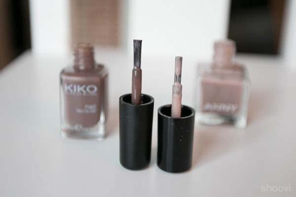 Маникюр с лаками для ногтей Anny Nail Polish в оттенке #316 Only you и Kiko Nail Polish в оттенке #321 Dove