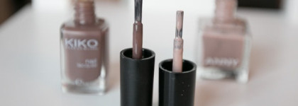 Маникюр с лаками для ногтей Anny Nail Polish в оттенке #316 Only you и Kiko Nail Polish в оттенке #321 Dove